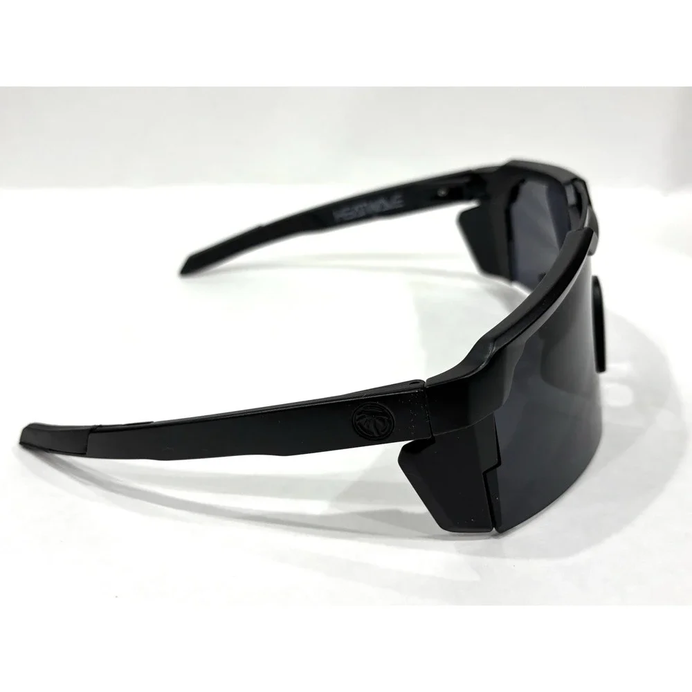 Heat Wave Visual Black Z87+ Shield Safety Sunglasses w/ Pouch & Box